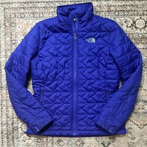 The North Face Diamond Quilted Full-Zip Jacket - Vibrant Purple - Size M